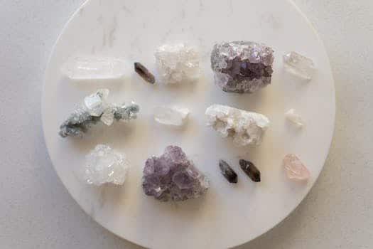 Flat Lay Shot of Crystals and Minerals